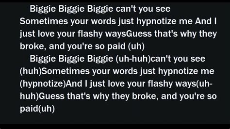 every cutie with a booty bought a gucci|Lyrics for Hypnotize by The Notorious B.I.G. .